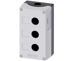 Siemens 3 skylės dėklas 22mm juodai pilka M20 (3SU1803- 0AA00- 0AB1)