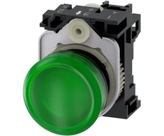 Siemens 3SU1102-6AA40-1AA0 Leuchtmelder grün Linse glatt