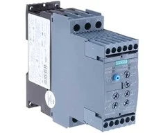 Siemens Švelnus paleidiklis, 3 fazių, 200–480 V kintamoji srovė, 32 A, 15 kW / 400 V, Uc = 24 V kintamoji / nuolatinė srovė, S0 (3RW4027-1BB04)