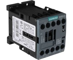 SIEMENS kontaktorius 3kW, 400V AC, 7A esant AC33 poliui, 1NC, valdymo įtampa 24V DC, dydis S00
