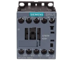 Siemens Kontaktorius 7,5 kW/400 V, dc 24 V 3RT2018-1BB42