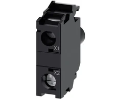 Siemens LED lempos lizdas, baltas, 24 V AC/DC, montuojamas priekyje (3SU1401-1BB60-1AA0)