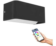 Sieninis šviestuvas EGLO SANIA-Z MATTER LAUKO SIENA L200 RGB/CCT 1250