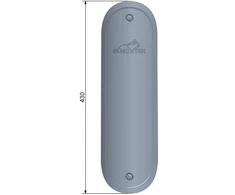 Sieninis šviestuvas Solar Plus Atsarginės stiebo durelės, montuojamos ant paviršiaus, tinka 85–100 mm skylėms
