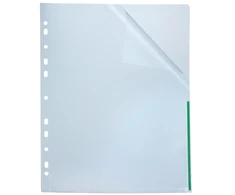 Signaliniai aplankai, Bantex A4, 120 µm, nupret, žalia, pakuotė su 100 vnt.