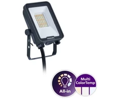 Signify „Philips Ledinaire“ mažas universalus prožektorius BVP167 1200lm/830-840-865 10W IP65 simetriškas