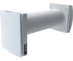 Siku Vertriebsgmbh SIKU RV30 C Pro Duo Comfo V2 ventiliatorius drėgnoms patalpoms su 85 % šilumos atgavimu ir nuotoliniu valdymu. Oro srautas maks. 30 m³/h, Ø160/180 mm.
