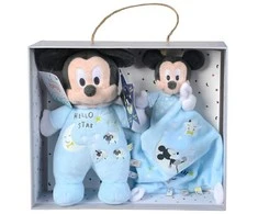 Tamsoje šviečiantis pliušas ir antklodė „Simba Mickey Mouse“ (dovanų dėžutė)