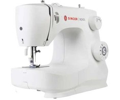 SINGER M2405, Balta, Pusiau automatinė siuvimo mašina, Siuvimas, 4 žingsniai, Svirtis, Rotacinis, Elektrinis