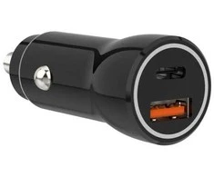 Sinox 12 V dvigubas USB įkroviklis. USB A 18 W + USB C 20 W. Rūšiuoti