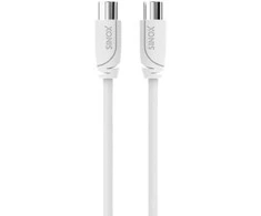 Sinox antenos kabelis. 2,5 m. Baltas.