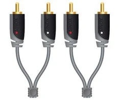Sinox Beslag „Sinox Phono“ kabelis. 10 m. Pilkas/juodas, 2 x RCA, kištukas, 2 x RCA, kištukas, 10 m, pilkas