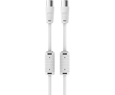 Sinox Beslag Sinox antenos kabelis, paruoštas YouSee ir patvirtintas Stofa. 3 m. Baltas, 3 m, koaksialinis, koaksialinis, baltas