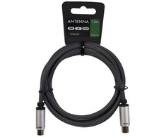 Sinox Beslag Sinox 80 dB antenos kabelis. 1,5 m. Juodas, 1,5 m, koaksialinis, koaksialinis, juodas