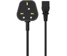 Sinox Beslag Sinox maitinimo kabelis su 3 kontaktais ir JK kištuku. 1,8 m. Juodas, 1,8 m, G tipo kištukas, IEC C13, 230 V, 10 A