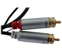 Sinox Beslag Sinox SHE42015H, 1,5 m, 2 x RCA, 2 x RCA, Kištukas, Kištukas, Juodas, Pilkas