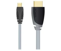 Sinox Beslag „Sinox“ didelės spartos mikro HDMI kabelis. 2 m. Pilkas/juodas, 2 m, HDMI D tipo (mikro), HDMI A tipo (standartinis), 3D, pilkas
