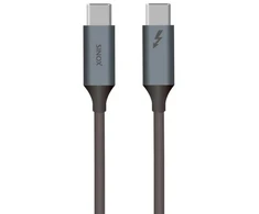 Sinox Beslag Sinox PRO USB4 kabelis (Thunderbolt). 1 m. Juodas, 1 m, USB C, USB C, USB4 Gen 2x2, 40 Gbit/s, Juodas