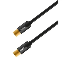 Sinox Beslag Sinox SHD antenos kabelis. 1,5 m. Juodas, 1,5 m, koaksialinis, koaksialinis, juodas