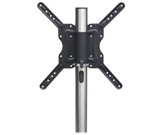 Laikiklis Sinox Beslag „Sinox StandView“ televizoriaus stovas ant grindų su ratukais ir pasukamu stalviršiu. 26–65 colių. Aliuminio apdaila, 66 cm (26"), 165,1 cm (65"), 200 x 200 mm, 400 x 400 mm, plienas, sidabrinė spalva.