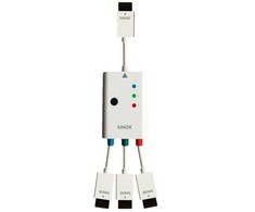 Sinox Beslag Sinox SXV1952, 1,5 m, HDMI Type A (standartinis), 3 x HDMI Type A (standartinis), balta