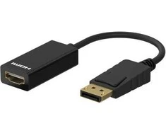 Sinox Beslag Sinox SOC01250, DisplayPort, HDMI, 0,1 m, Juoda