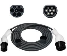 Sinox EV įkrovimo kabelis mode 3. 16A 3 fazių. 5m. Juodas