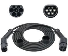 Sinox EV įkrovimo kabelis mode 3. 32A 1 fazė. 5 m. Juodas