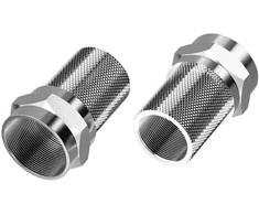 Sinox Beslag „Sinox SOV01552“, F tipo, nerūdijantis plienas, metalas, 6,8 mm, pakabinimo etiketė, 2 vnt.