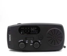 Sinox kompaktiškas avarinis radijas. Juodas.