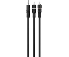 Sinox mini lizdo ir garso kabelis. 1,2 m. Juodas.