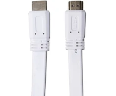 Sinox Vienas HDMI™ plokščias plonas kabelis. 3 m. Baltas