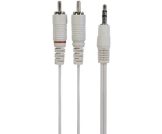 Sinox Mini jack į phono kabelis. 3 m. Balta