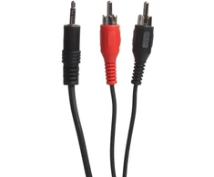 Sinox Vienas mini jack į phono kabelis. 5 m. Juodas