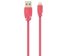 Sinox Beslag Sinox SXI02702MFI, 2 m, Lightning, USB A, Kištukas, Kištukas, Rožinis