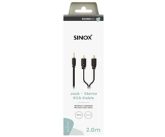 „Sinox PRO“ mini lizdo ir garso kabelis. 2 m. Juodas.