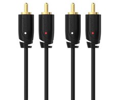 Sinox Beslag Sinox PRO Phono kabelis. 5 m. Juodas, 2 x RCA, Male, 2 x RCA, Male, 5 m, Juodas