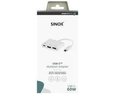 Sinox PRO USB C šakotuvas. 0,15 m. Baltas