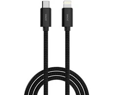 Sinox PRO USB C į Lightning magnetinis laidas. 1 m. Juodas.