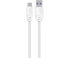 Sinox Beslag „Sinox PRO“ USB C–USB A kabelis. 1 m. Baltas.