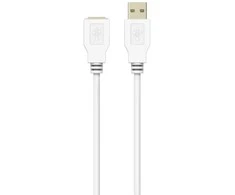 Sinox Beslag Sinox USB 2.0 prailginimo laidas. 2 m. Baltas