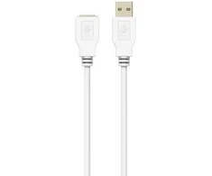 Sinox Beslag Sinox USB 2.0 prailginimo laidas. 2 m. Baltas