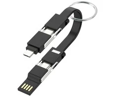 Sinox Beslag Sinox SOE04970, USB A/USB C, USB C/Micro USB-A/Lightning, USB 2.0, 0,48 Gbit/s, Juoda