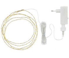 Konstsmide Sirius Home 30902 eglutės lemputės, šviesos dekoracijų grandinėlė, Auksinė, Peršviečiama, IP20, 155 lemputės, LED, 4,5 V