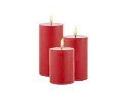 Dekoracja świąteczna Sirius Sirius Home Sille Exclusive, Light decoration figure, Raudona, Wax, 3 lamp(s), LED, Baterija