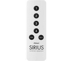 Dekoracja świąteczna Memorysolution Sirius Remote Control Advent, Alu, incl. CR2032