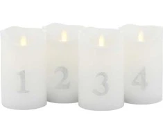 Sirius Home Sara, Sidabrinis, Baltas, 1 bulb(s), LED, Baterija, AA, 130 mm