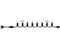Lampki choinkowe Sirius Sirius Tech-Line Flash StartSet 45L