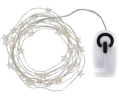 Dekoracja świąteczna Multimix.pl Sirius Home Trille, 40 lamp(s), LED, Indoor/outdoor, Sidabrinis, Baterija, AA