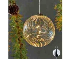 „Sirius Home Wave Ball“, Šviesos dekoratyvinė figūrėlė, Permatomas, Stiklas, 10 lempučių, LED, Geltona
